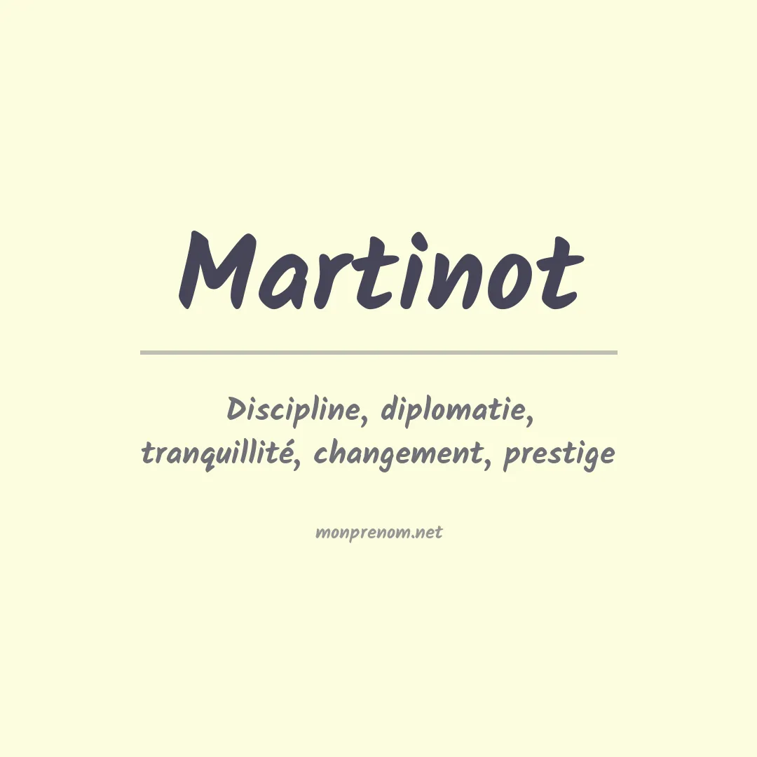 Prénom Martinot