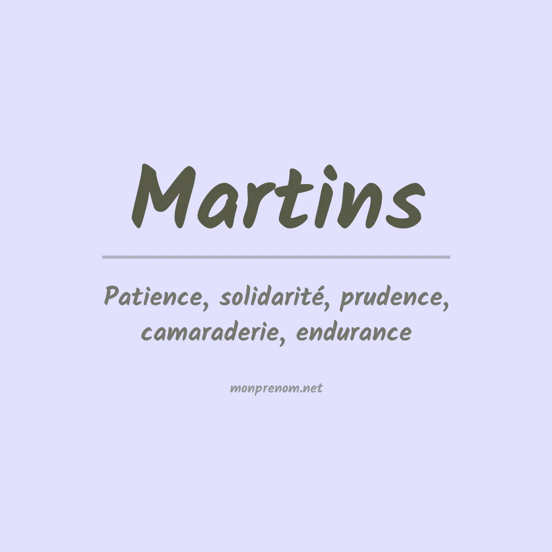 Prénom Martins