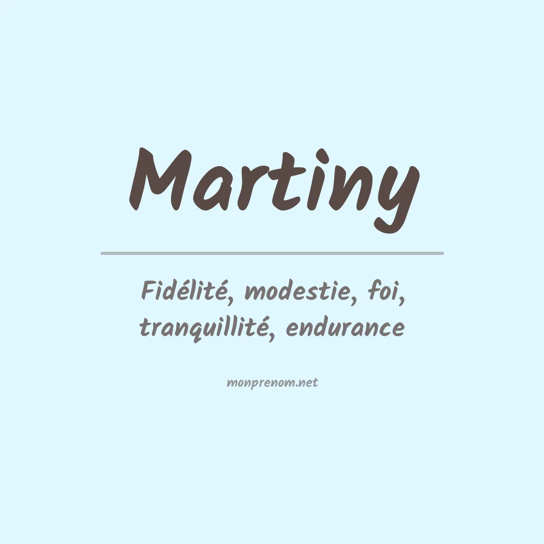 Prénom Martiny