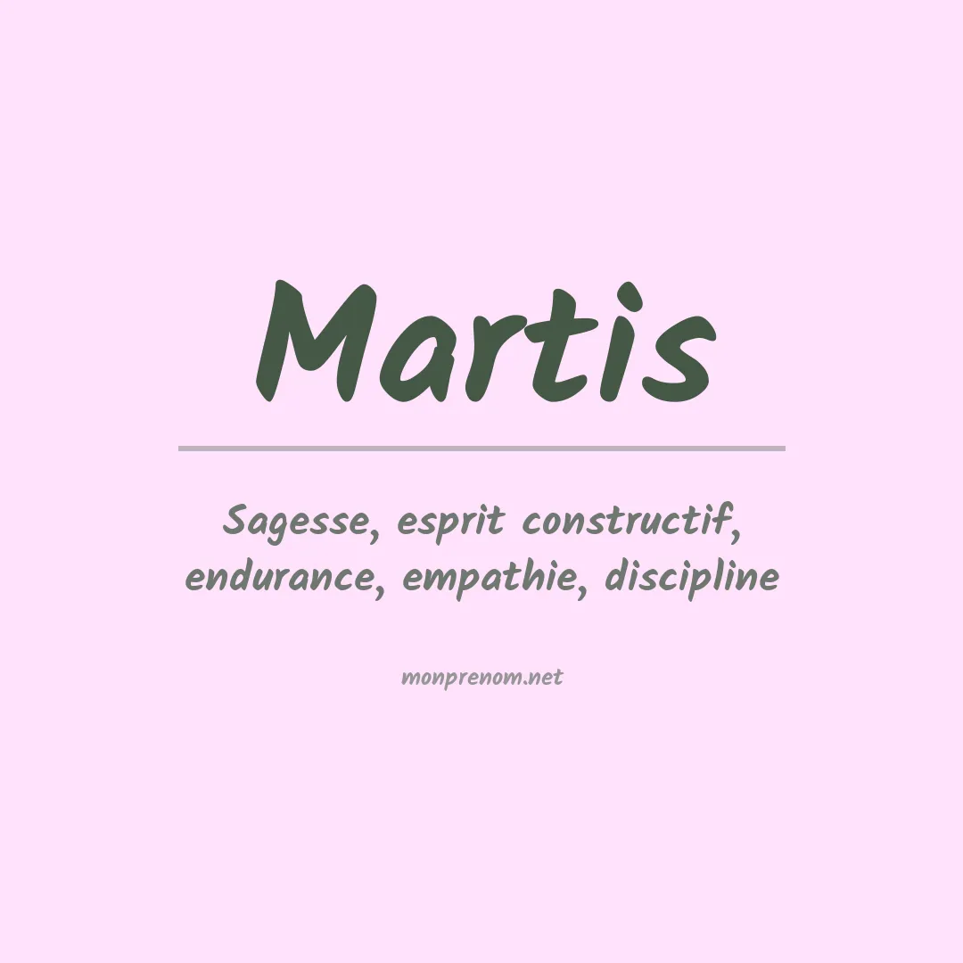Prénom Martis