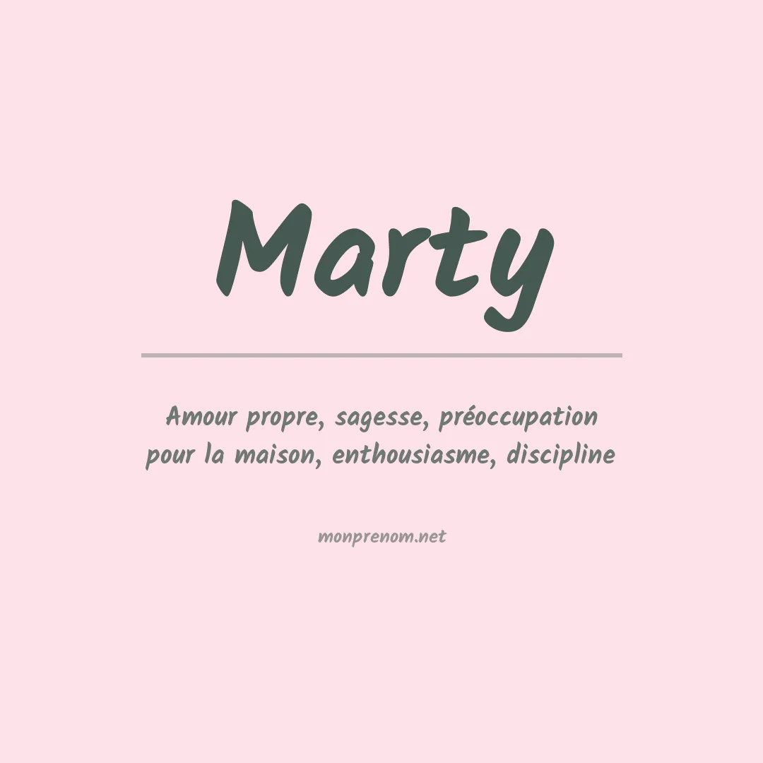 Prénom Marty