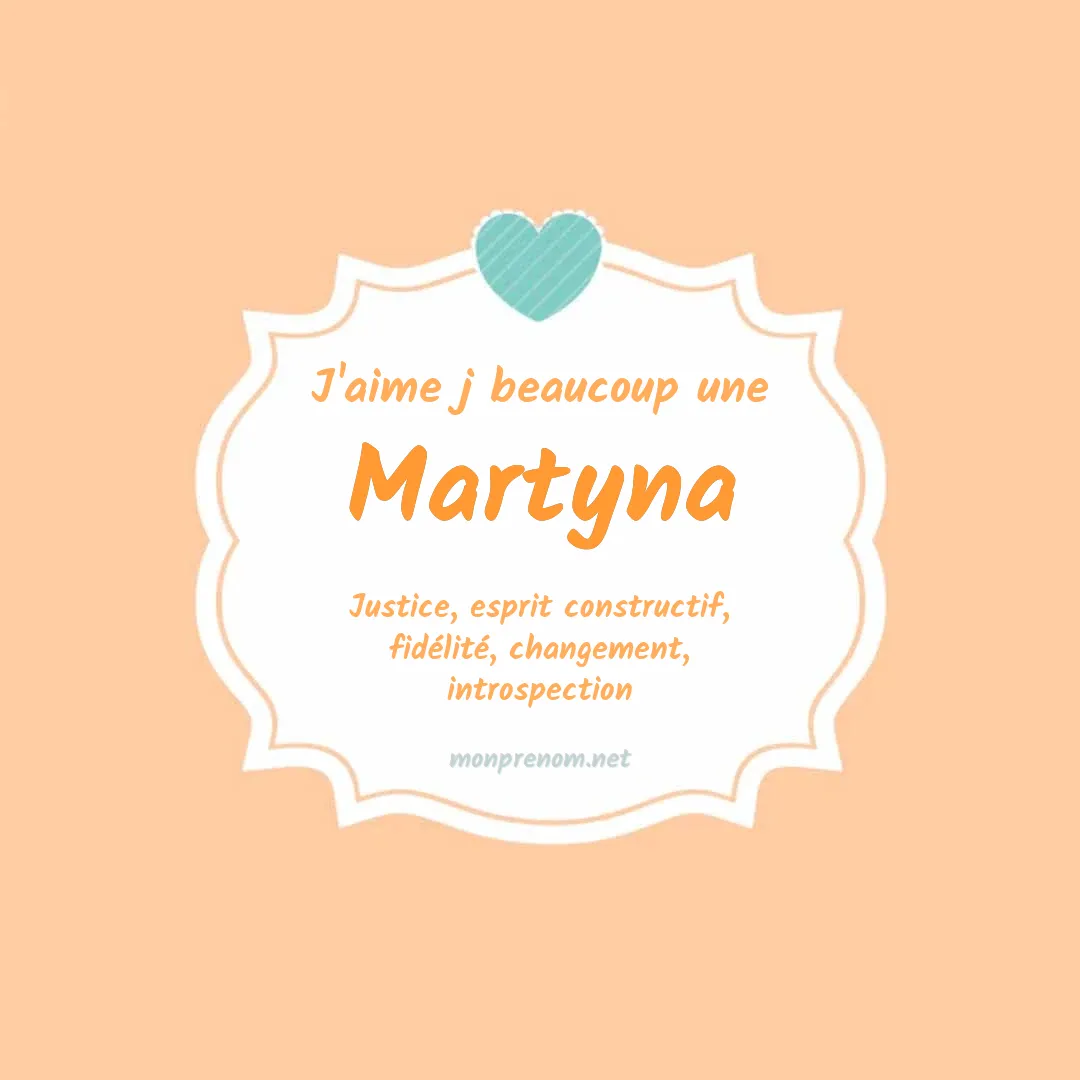 J'aime beaucoup Martyna