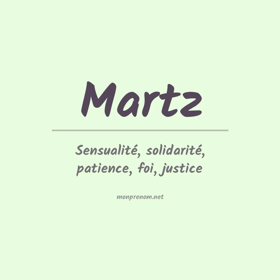 Prénom Martz