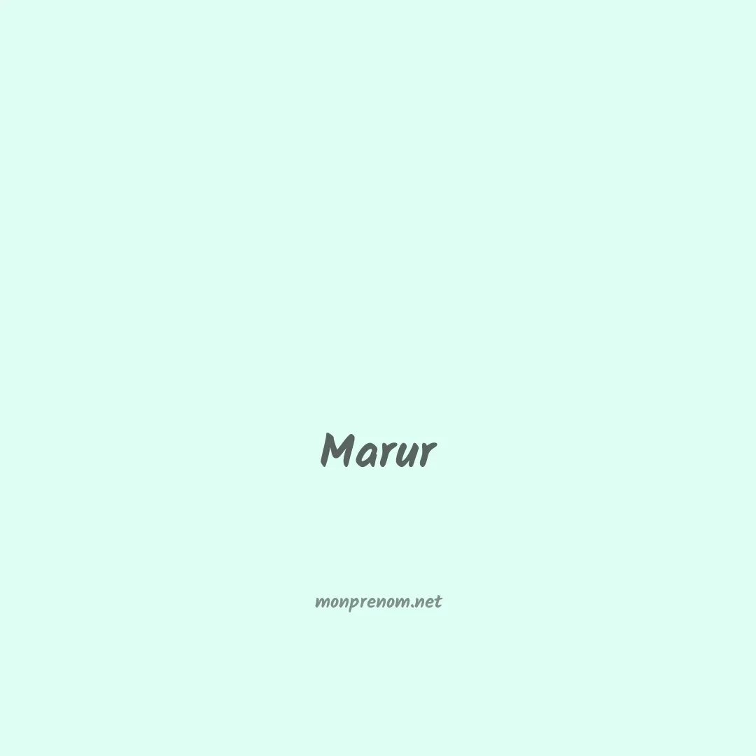 Marur en chinois