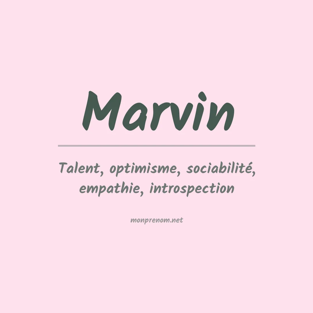 Prénom Marvin