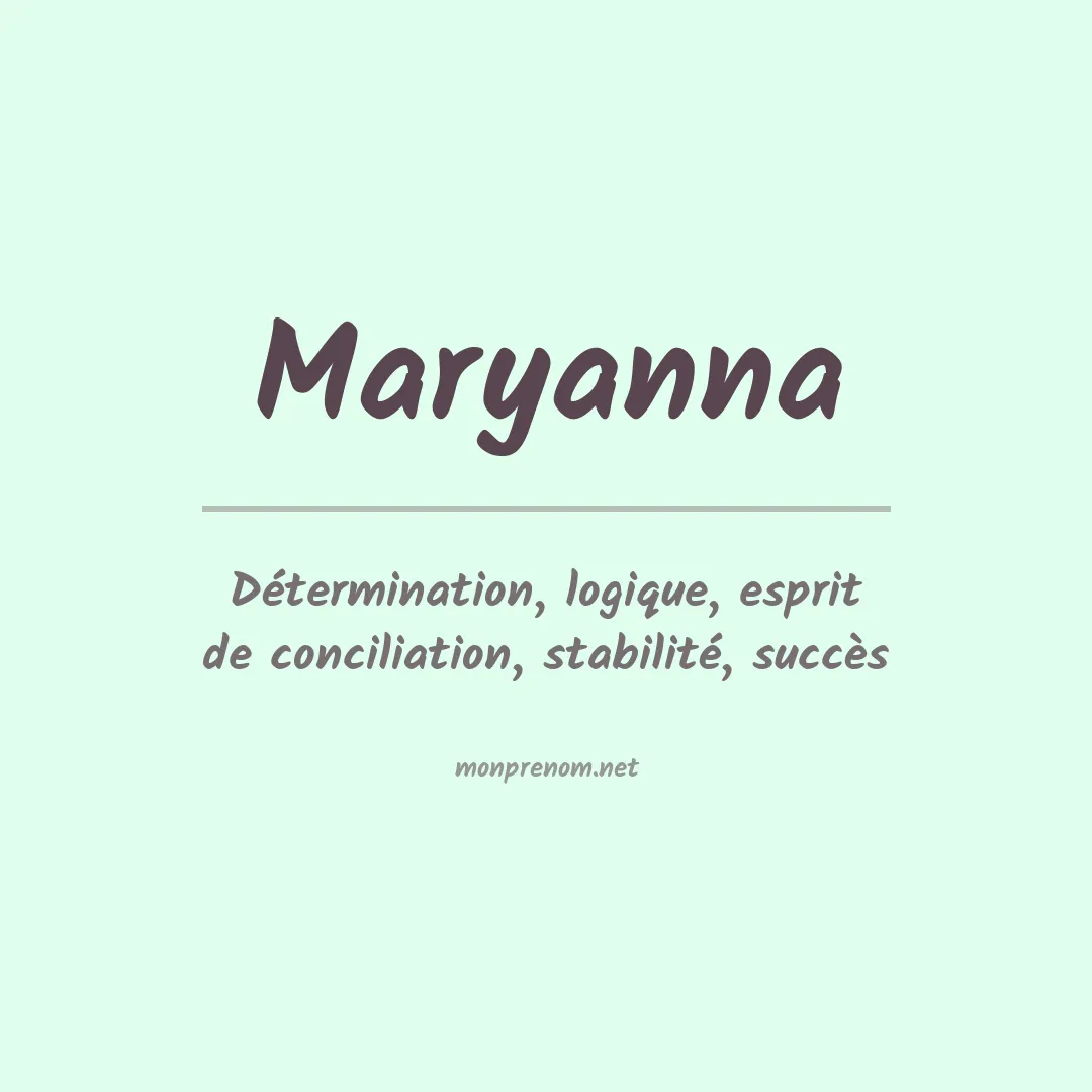Prénom Maryanna