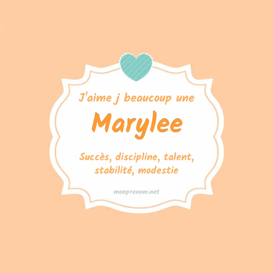 J'aime beaucoup Marylee