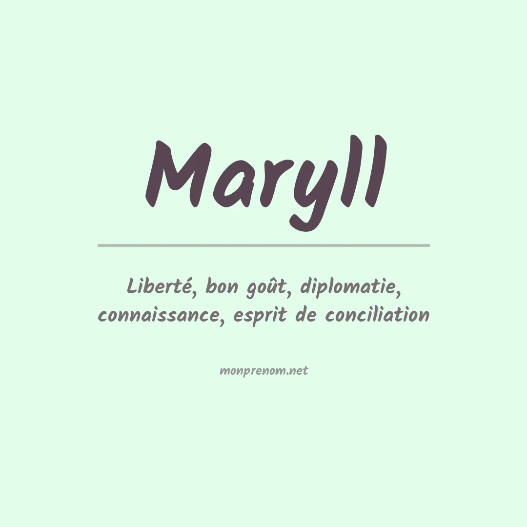 Prénom Maryll