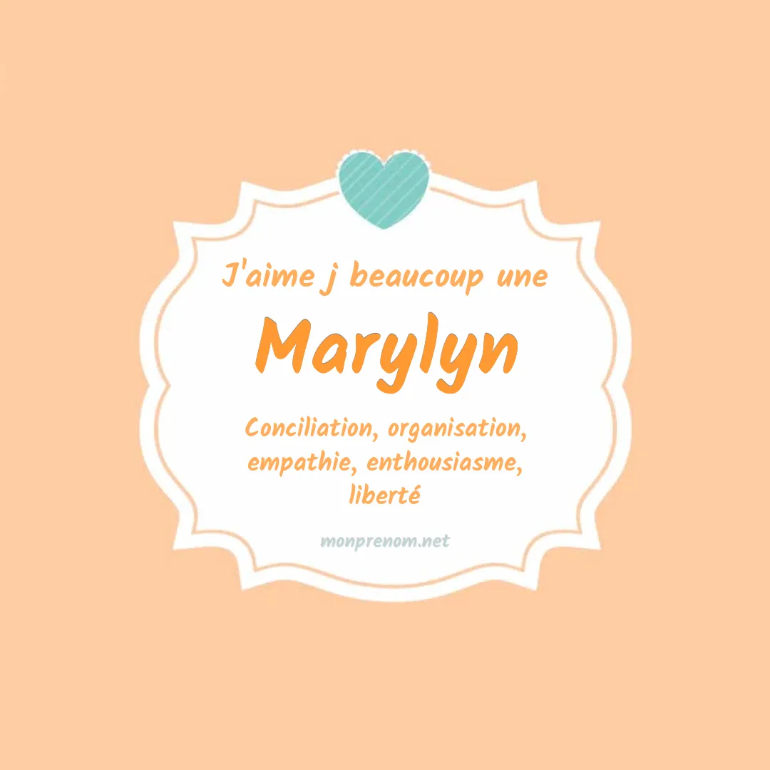J'aime beaucoup Marylyn
