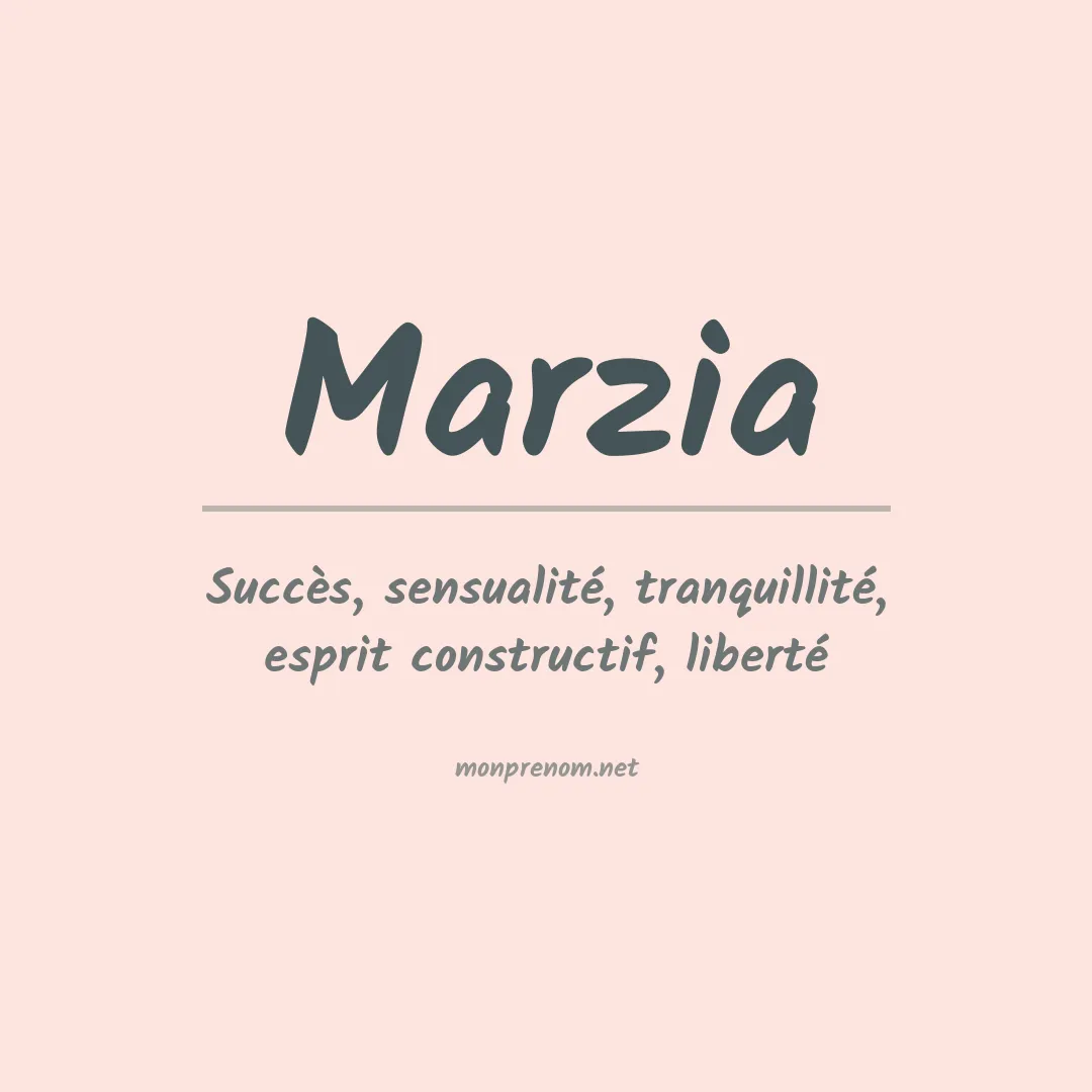 Signification du prénom Marzia