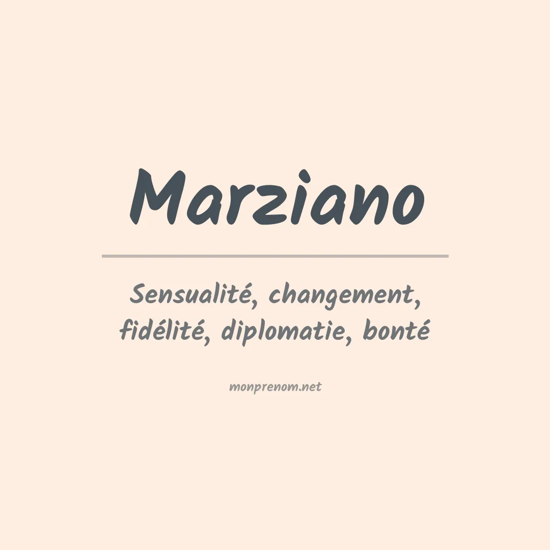 Signification du prénom Marziano