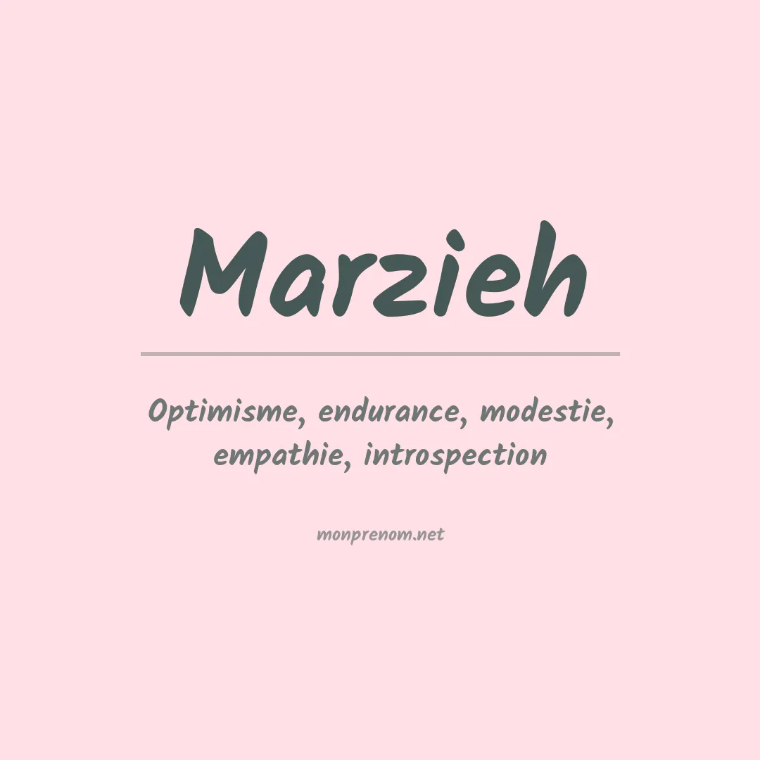 Prénom Marzieh