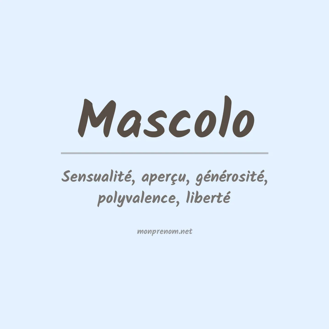 Prénom Mascolo