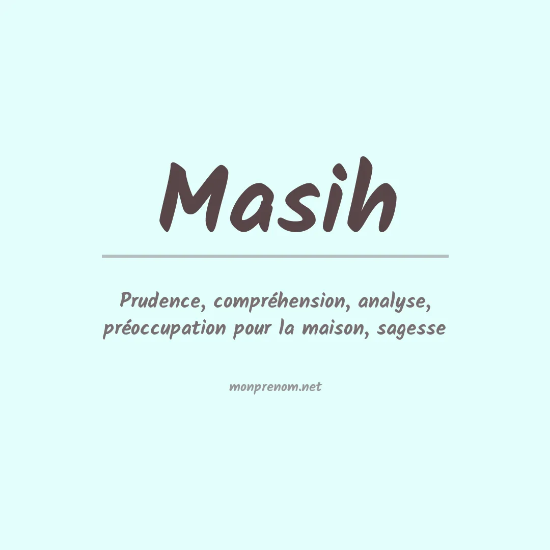 Prénom Masih