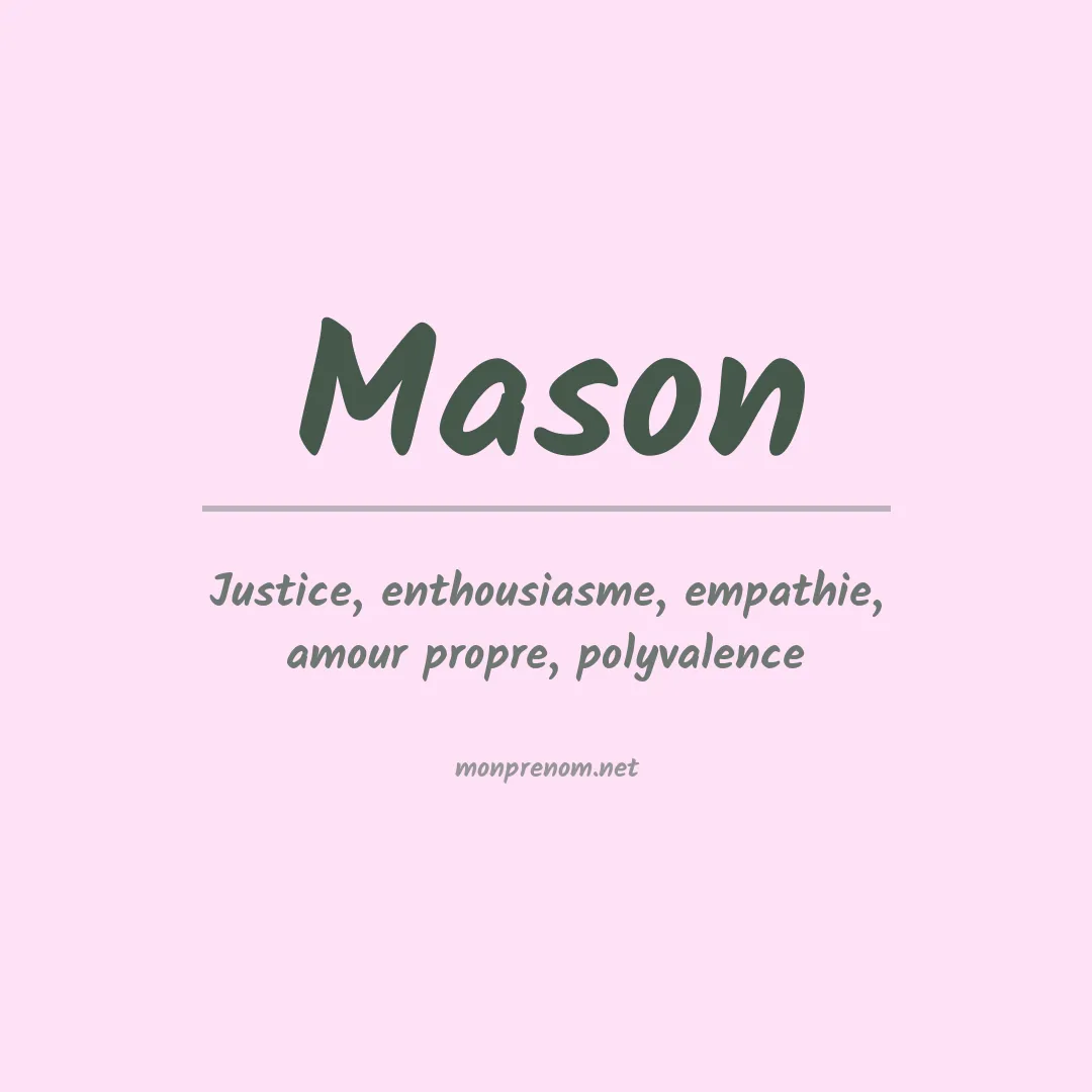 Prénom Mason