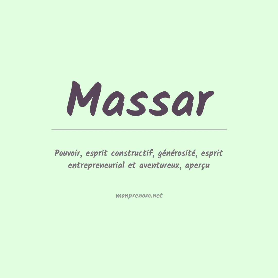 Prénom Massar