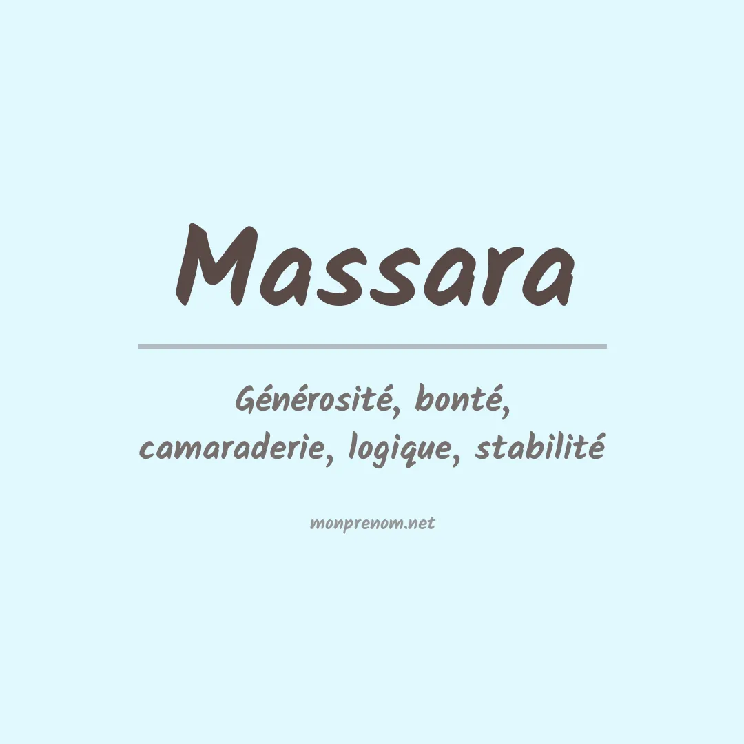 Prénom Massara