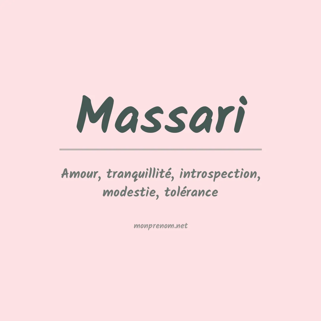 Prénom Massari
