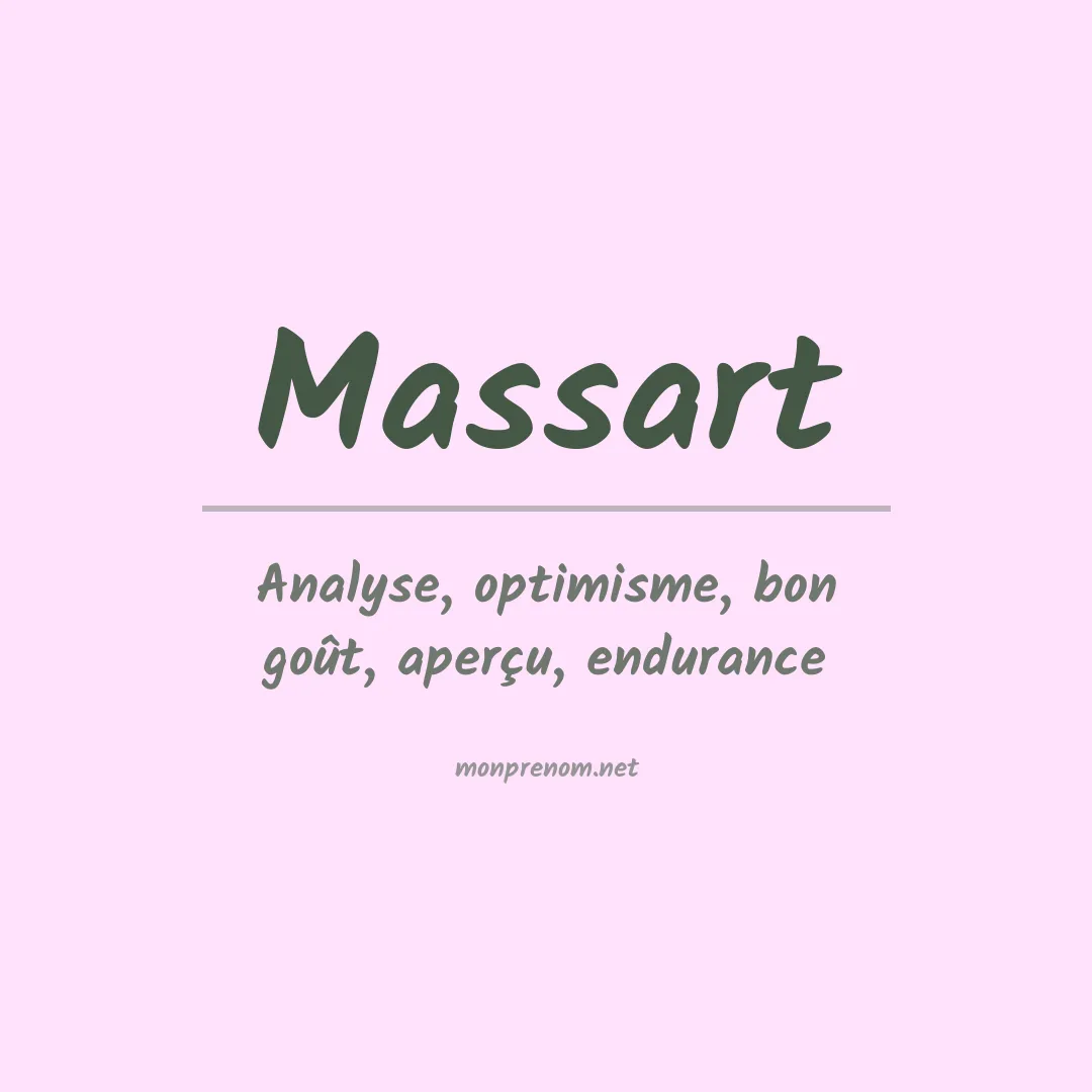 Prénom Massart