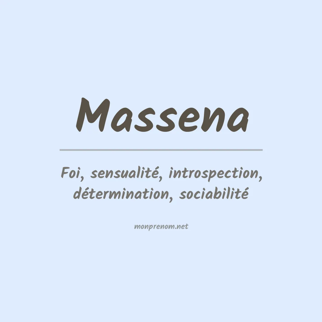 Signification du prénom Massena