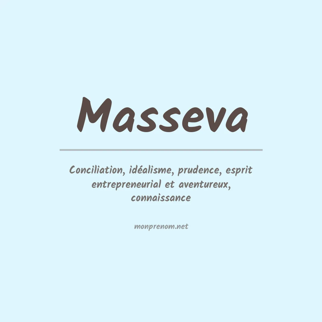 Signification du prénom Masseva