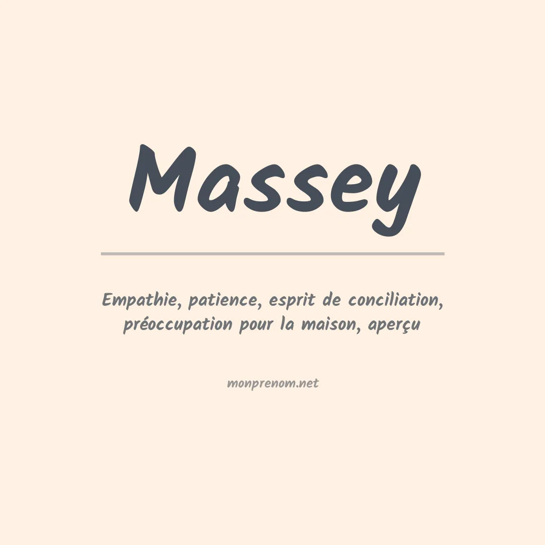 Prénom Massey