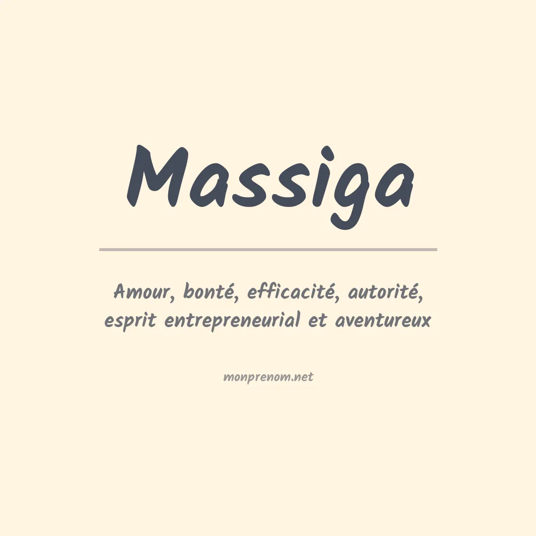 Prénom Massiga