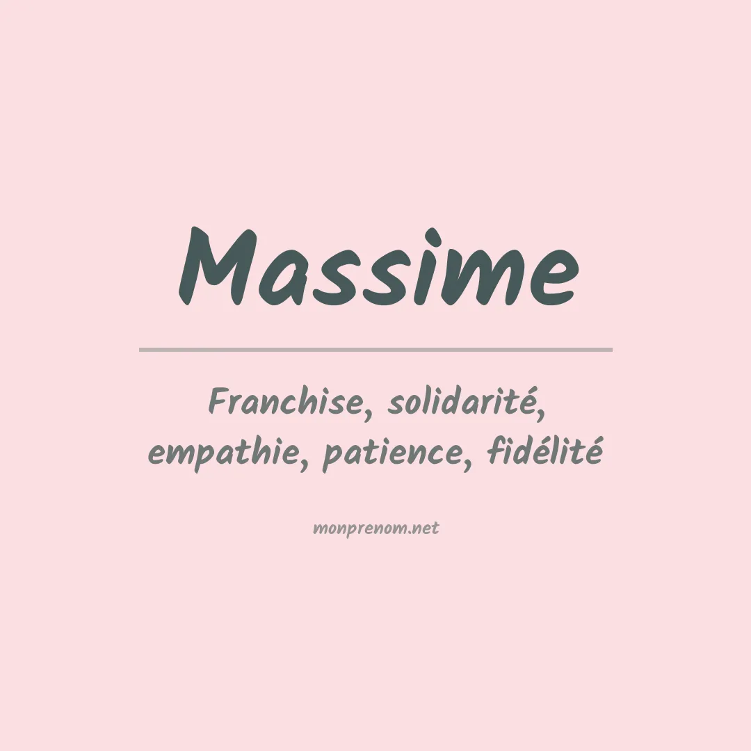 Prénom Massime