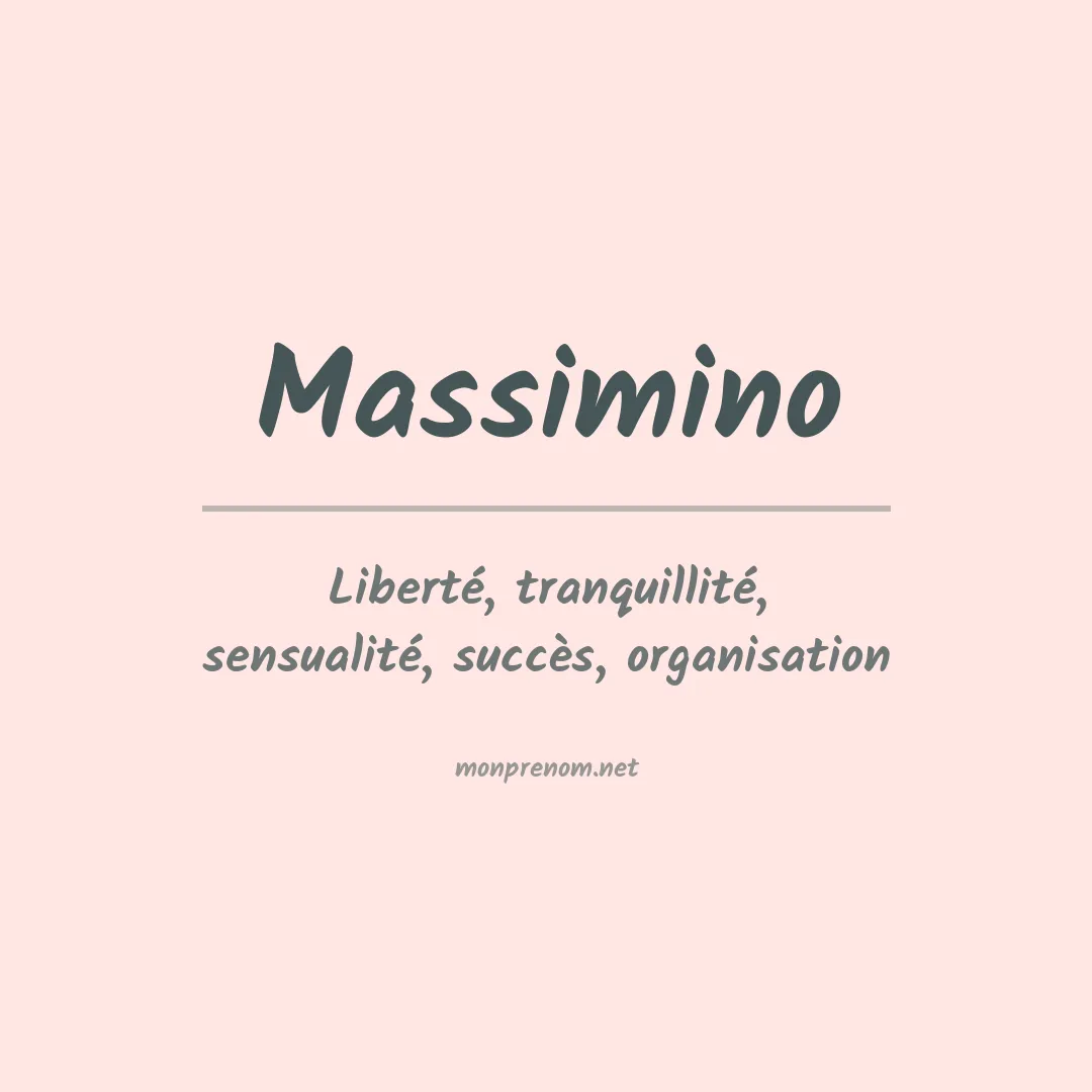 Prénom Massimino