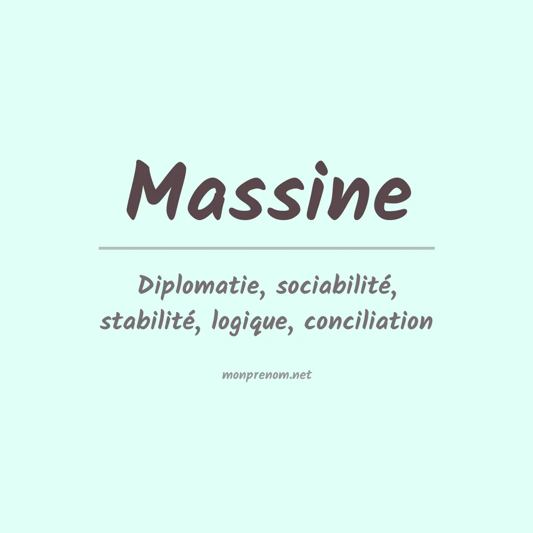 Prénom Massine