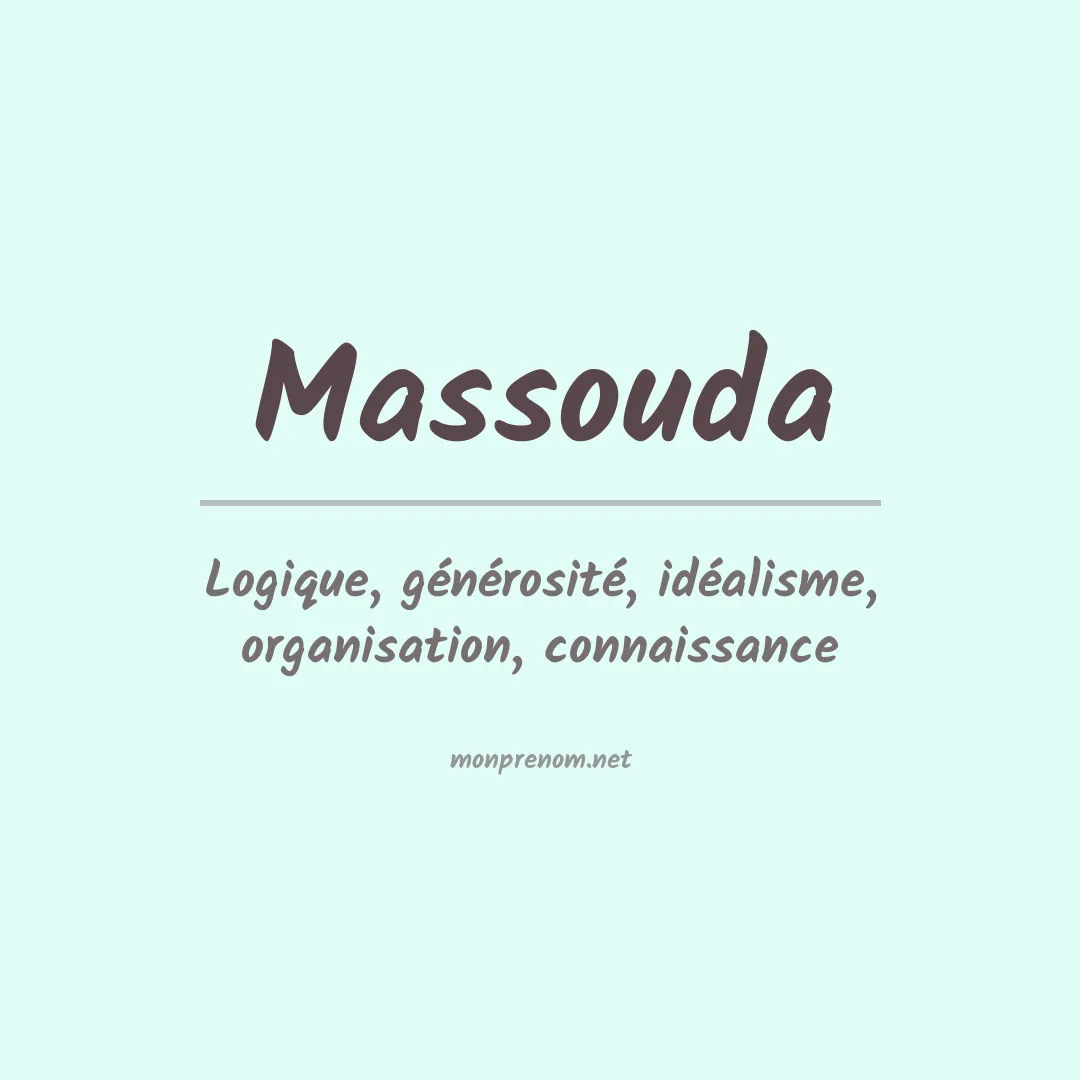 Signification du prénom Massouda