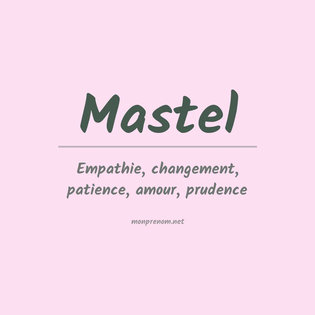 Prénom Mastel
