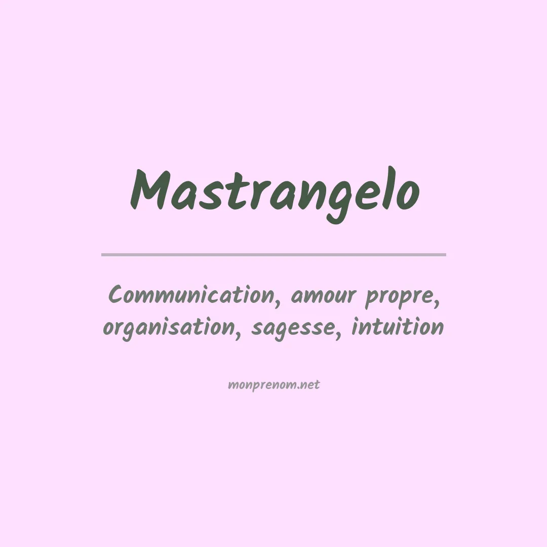 Prénom Mastrangelo