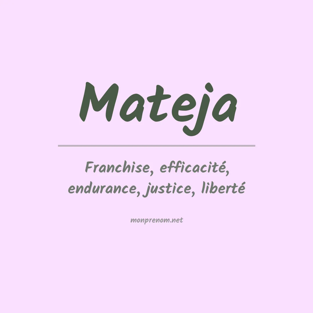 Prénom Mateja