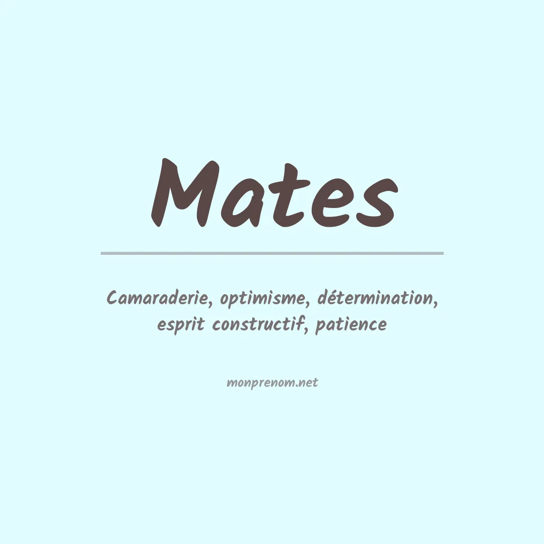 Prénom Mates