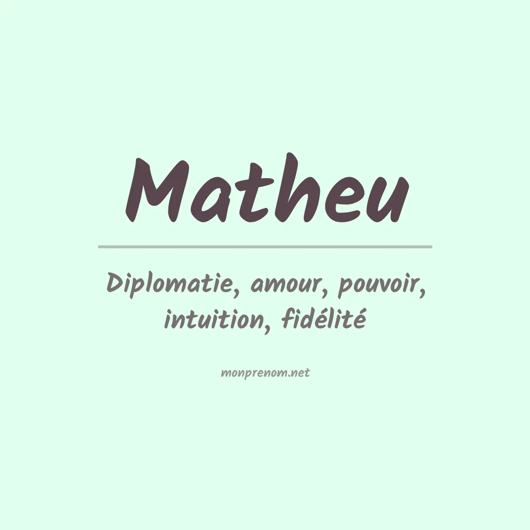 Prénom Matheu