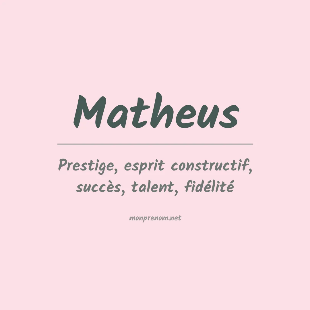 Prénom Matheus