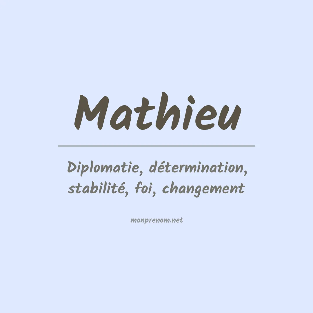 Prénom Mathieu