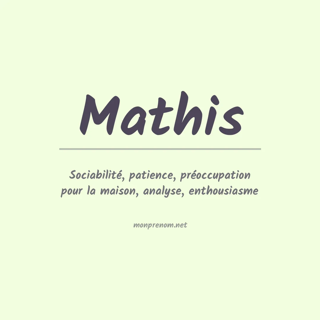 Prénom Mathis