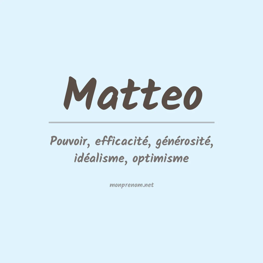 Prénom Matteo