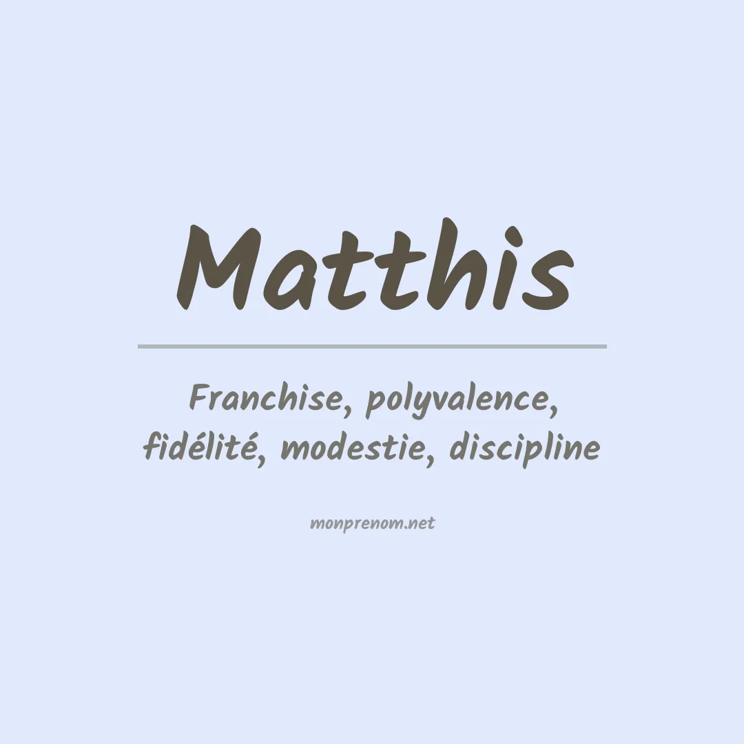 Prénom Matthis