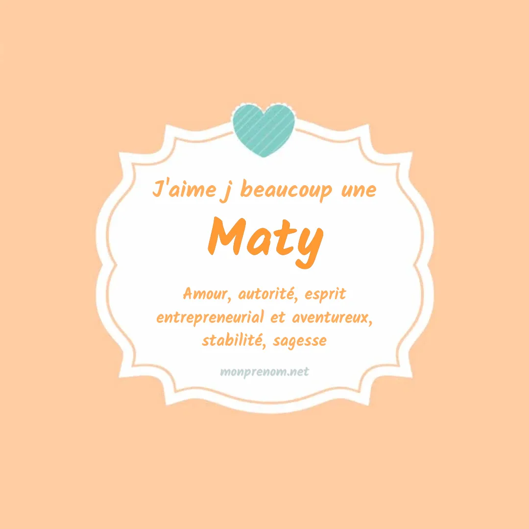 J'aime beaucoup Maty