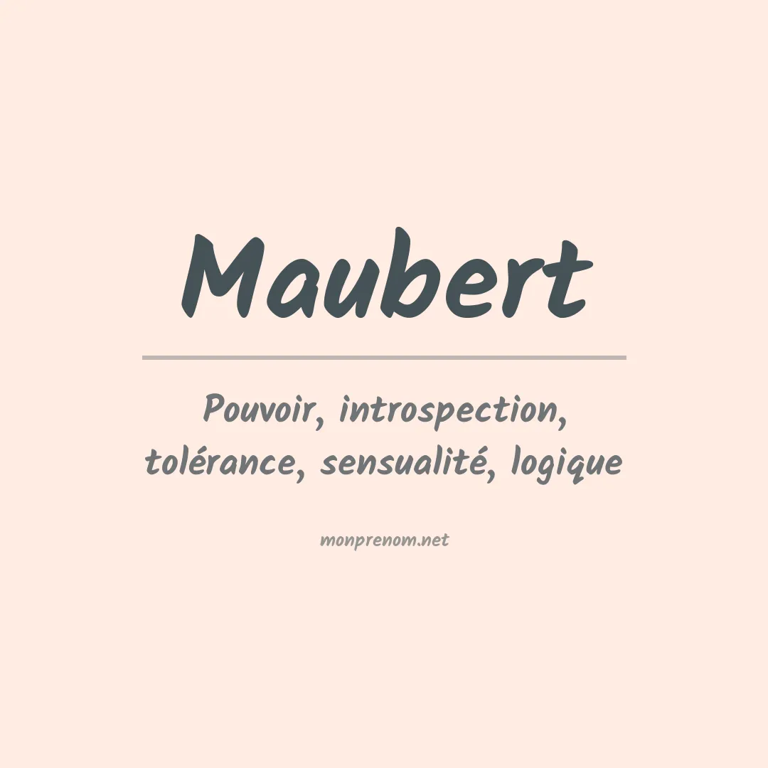 Signification du prénom Maubert