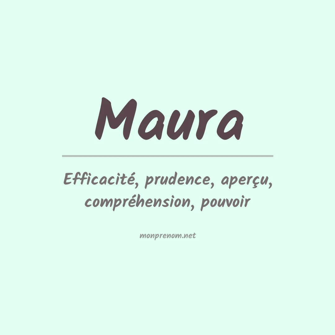 Prénom Maura