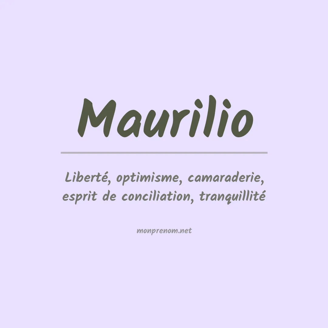 Signification du prénom Maurilio