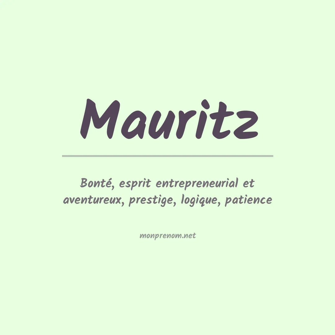 Prénom Mauritz