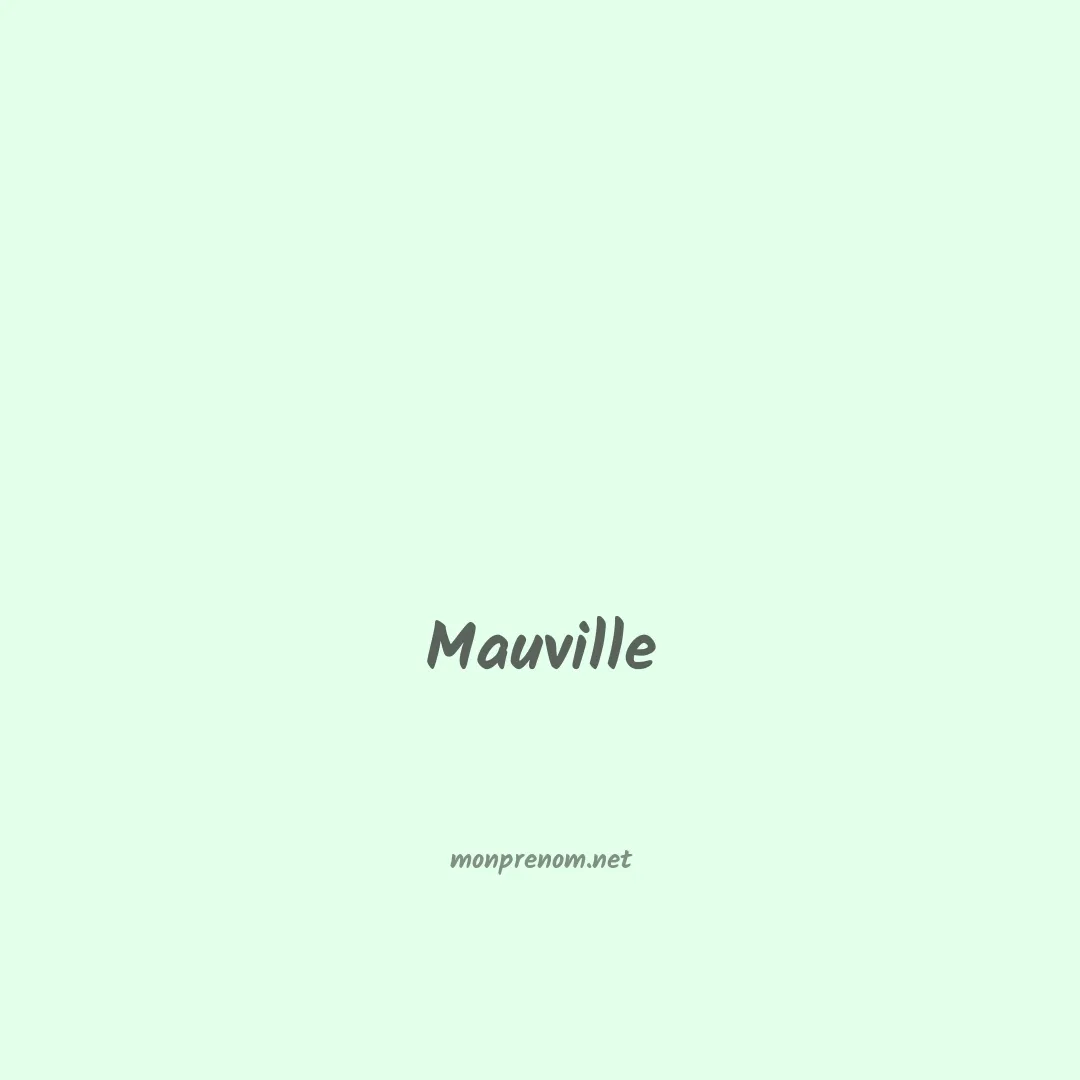 Mauville en chinois