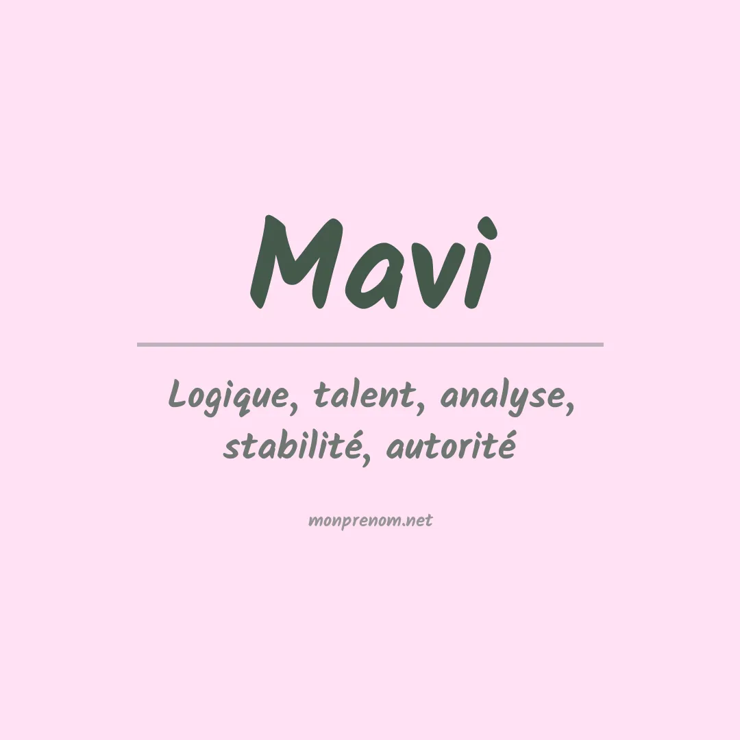 Prénom Mavi