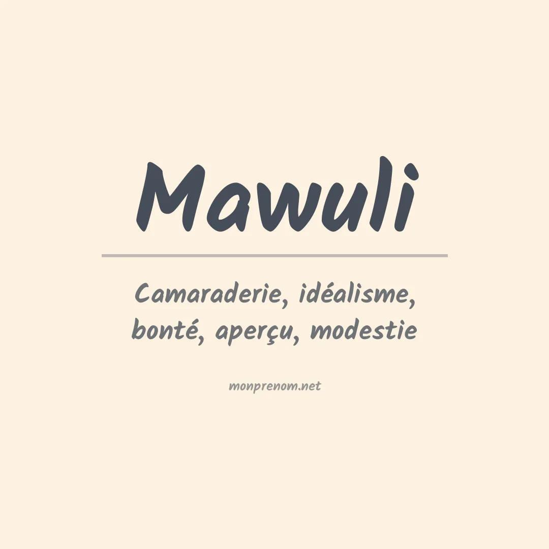 Prénom Mawuli