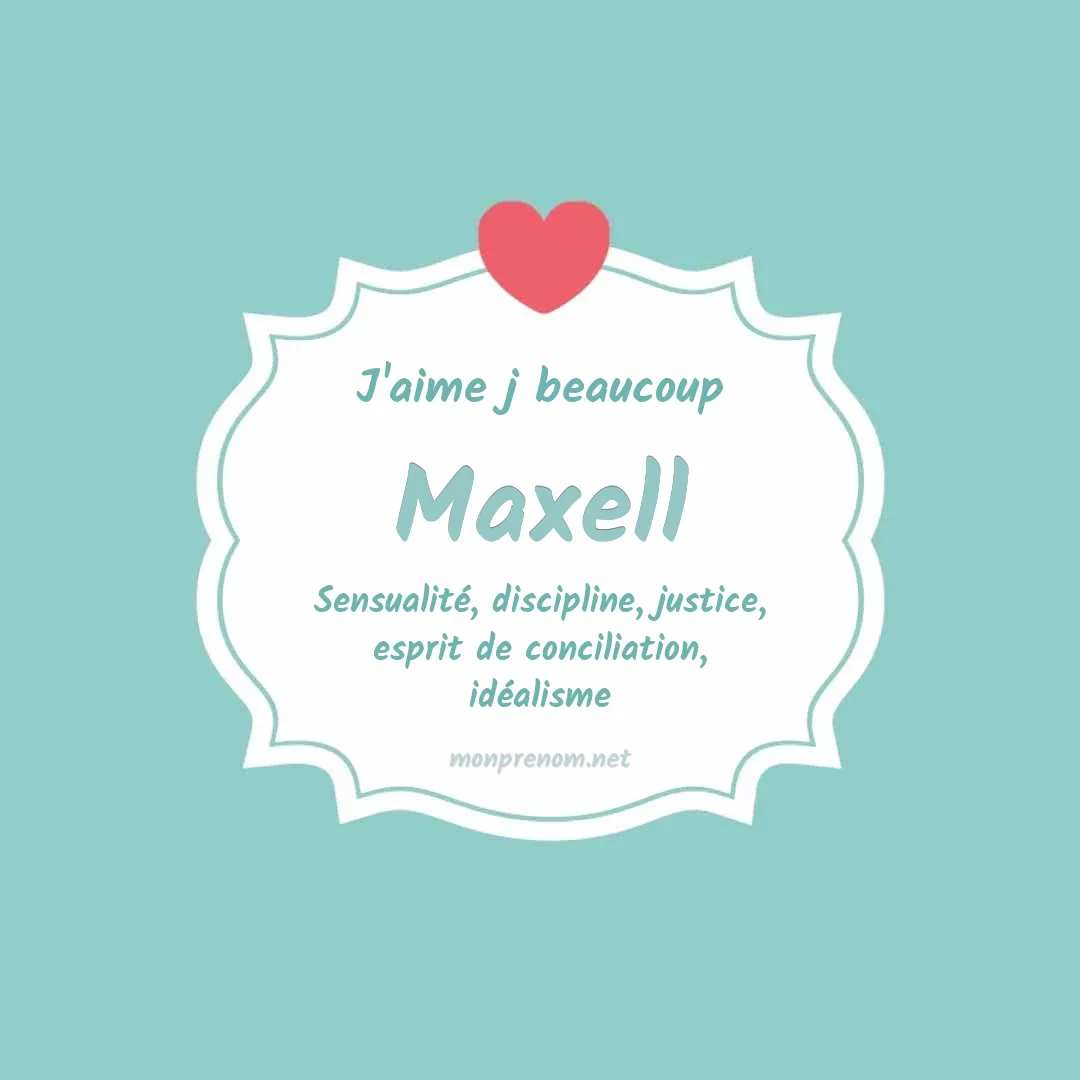 J'aime beaucoup Maxell